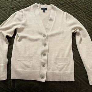 J. Crew Merino Beige Cardigan S (fits like XS)